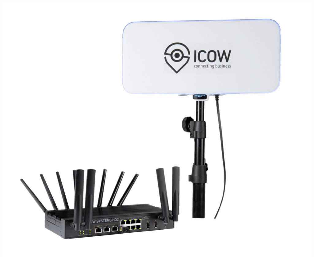 Solution WiFi événementiel avec le box Icow haut débit pour événements